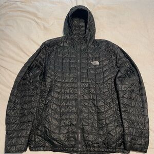 The North Face Men's Black Nano Puff Hooded Jacket - XL